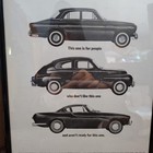 Framed 1963 Volvo  Original Print Ad 11x14 P1800  544  122s Made Me Buy A Volvo