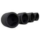 Q Power Sprayed Pod Quad 6 5  Speaker Box  4-hole Sealed Enclosure  Black