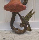 Seasons Of Midwest Cannon Falls Hummingbird Flower Iron Door Knocker 6 5  Tall