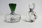 Art Glass Rainbow Prism Faceted Perfume Bottles W dauber - Set Of 2 - Nwot