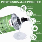 Multi-purpose Super Glue   120ml  4oz  High Strength Clear Adhesive With Brus   