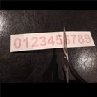 0-9 Set Of 40 Numbers Vinyl Sticker Decals Select Color   Size 1 2  Thru 4 