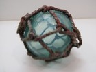 Authentic 4 1 2 Inch Japanese Netted Glass Float Ball Buoy Tiki Hut   f2a2347 