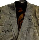 Austin Reed Vtg Sport Coat 48 L Wool Windowpane Plaid Brown Dillards Blazer  Usa