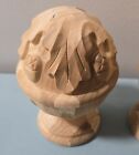 Pair Of Wooden Acorn Finials