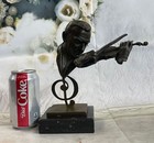 New Bronze Violin Viola Player Statue Figurine - Music Gifts Orchestra Sculpture