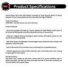 All-in-one High Fidelity Vintage Turntable Stereo Speakers Bluetooth Auto Stop