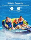 Evajoy 3 Person Towable Inflatable Tube For Boating For 1 -3 Riders New In Box