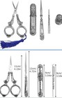 Sewing Scissors Kit Vintage Embroidery Scissors Set Stainless Steel Beautiful
