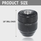 Keyless Drill Chuck For Milwaukee  3 8  Mount 0 8-10mm Clamping Capacity     