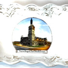 Fort Worth Union Depot Tx Texas Antique Souvenir China Trinket Dish