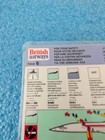 British Airways Concorde Airplane On Board Cabin Safety Card Issue  6 F393 Rare