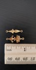 Victorian Roman Style Pair Real Antique Vintage Brass Charm Findings