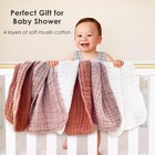 Muslin Burp Cloths 100  Cotton - 12 Pack Large Baby Spit Up Rags - White