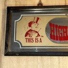 Vintage Mirror Bar Sign This Is A High Class Place Please Act Respectable 6x19   