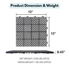 Durable 12 X 12 Inch Interlocking Deck Tiles For Outdoor Use  Waterproof