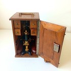 Antique Verick Stiassnie Brass Microscope