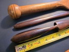 Lot Of Antique Leather Working Cobbler Hand Tools Wooden Burnisher Creaser Inv 8