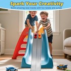 15ft Flexible Race Track For Hot Wheels   Diecast 1 64 Cars W  Suction Cups Kids