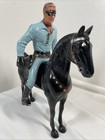 Vintage 1950 s Hartland Plastics The Lone Ranger Toy Action Figure W Horse Used