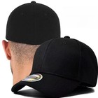 Baseball Cap Stretch Fitted Blank Solid Hiphop Hat Flexible Visor Men Women