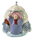Disney Cinderella Fairy Godmother Pumpkin Coach 3d Ceramic Cookie Jar Retired