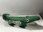 Vintage Handmade  painted Medal Alligator With Movable Mouth Folk Art 1980s