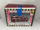 Vintage Country Designs Watermelon Ceramic 4 Pc Canister Set W Box