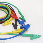 2sets 5colors Silicone High Voltage Alligator Clip To Alligator Clip Test Leads