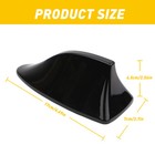 For Hyundai Kia Roof Shark Fin Vortex Radio Aerial Signal Antenna Fm am Black Ea