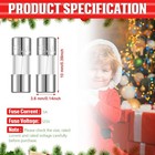 Christmas Light Fuses 125 Volt 5 Amp Fast Blow Glass Kit For Led Outdoor    