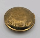 Vintage 1920s Art Deco Makeup Powder Mirrored Compact Richard Hudnut Usa Brass