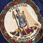 Vintage 5  X 8  State Of Virginia Flag - Timberlake Mfg Richmond  Va