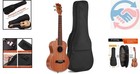 Durable 23in Ukulele Case With Large Accessory Storage   Adjustable Straps