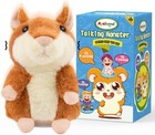 Cute Talking Hamster Plush Toy  Encourages Speech   Laughter For 2-8  Olds