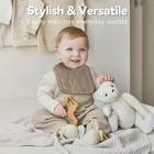 Muslin Baby Bibs For Unisex Boys Girls  Cotton Drool Bibs  Adjustable Newborn Bi