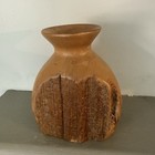 5 5    Wood Burl Lathe Turned Vase Signed By Artist 1985 Nature Rustic Unique