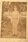 Early 1900 s Usmc Marine Corps Cabinet Photo Named On Back Co  C 1st Regiment