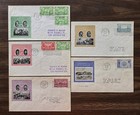 Us Fdc 1936-1937 War Heroes Ioor Set  785-794 First Day Covers  