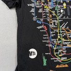Mta Shirt Mens Xl Black New York City Subway Map Graphic Tee Transit Nyc