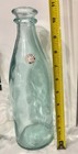 Set Of Two  Vitrocolor Recycled  Glass Bottles From Spain  11 Inches