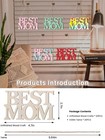20pcs Mother s Day Unfinished Wood Crafts Best Mom Cutouts  Mothers Day Wood Cra