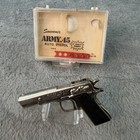 Vtg Carrib Souvener Army 45 Colt Pistol Toy Cap Gun W  Original Case Las Vegas