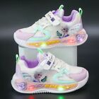 Kids Girls Led Luminous Sport Shoes Children Princess Flashing Light Up Sneakers