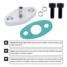 Oxcano 4an T3 T3 t4 T04 Fitting Turbo Oil Feed Flange Adapter With Gasket Kit