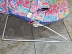 Vtg Fisher Price Baby Bouncer Vibrating Seat Bouncy Chair Colorful Cover   Stand