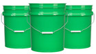 Food Grade Plastic 5 Gallon Buckets Pails With Screw On Lid -bpa Free   3 Pack 