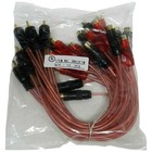 Bulk Lot Of 10 Pcs Pack Rca Y-splitter Cables 1  Ft Shielded 1 Male To 2 Female