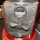Vintage Carousel Gumball Machine Red Glass Metal  025928 Piggy Bank