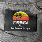 Usa Made Vtg 90s Sunsations Official Store T Shirt Ocean City Maryland Distress